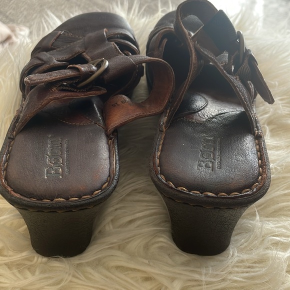Born brown wedge clogs - Picture 6 of 10